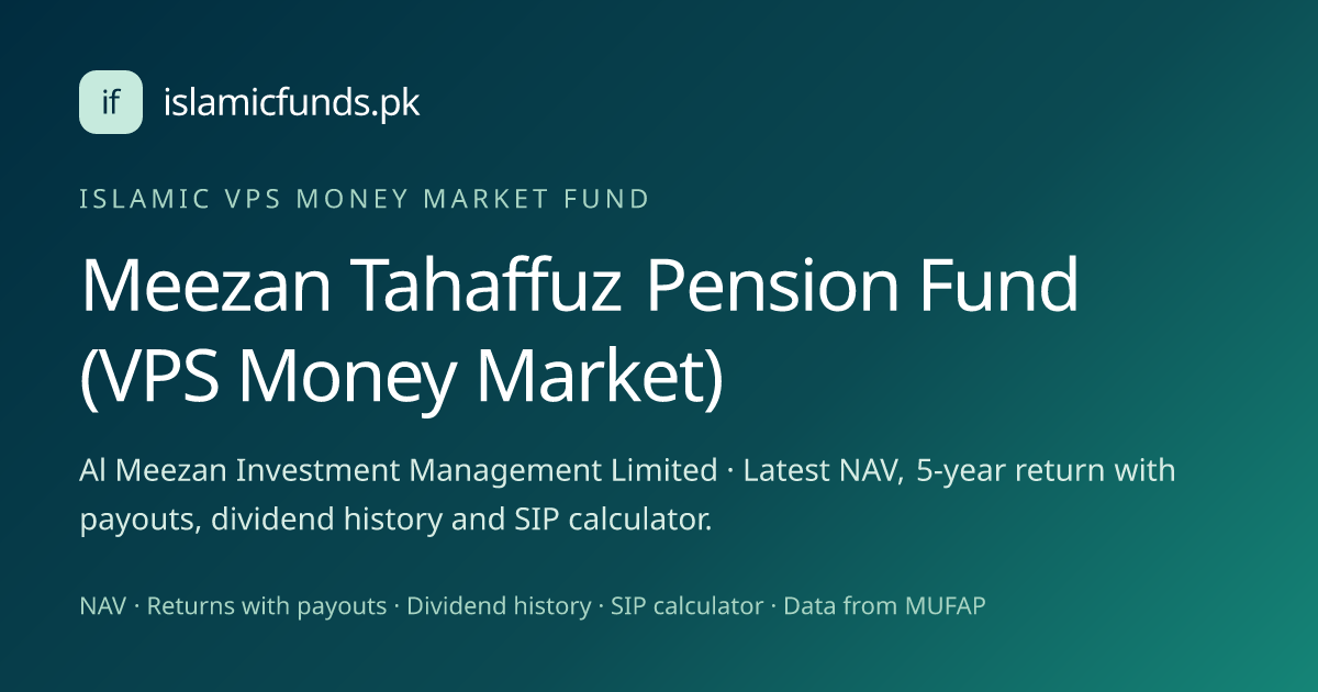 Meezan Tahaffuz Pension Fund (VPS Money Market) NAV & Returns